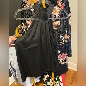 Express Elegant Black Halter Dress